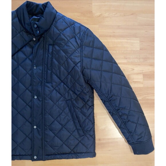 Banana Republic Black Diamond Quilted Puffer Bomber Jacket Men’s M - Picture 3 of 12